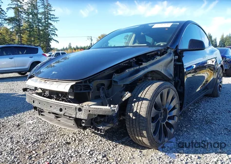 2021 Tesla Model Y Performance Dual Motor All-Wheel Drive из США, поврежденный, VIN 5YJYGDEF4MF215665